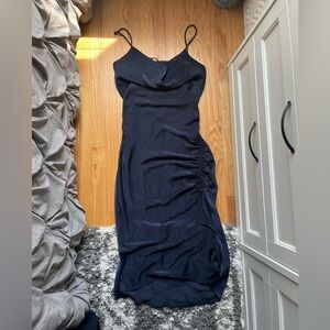 Zara Navy Maxi Dress